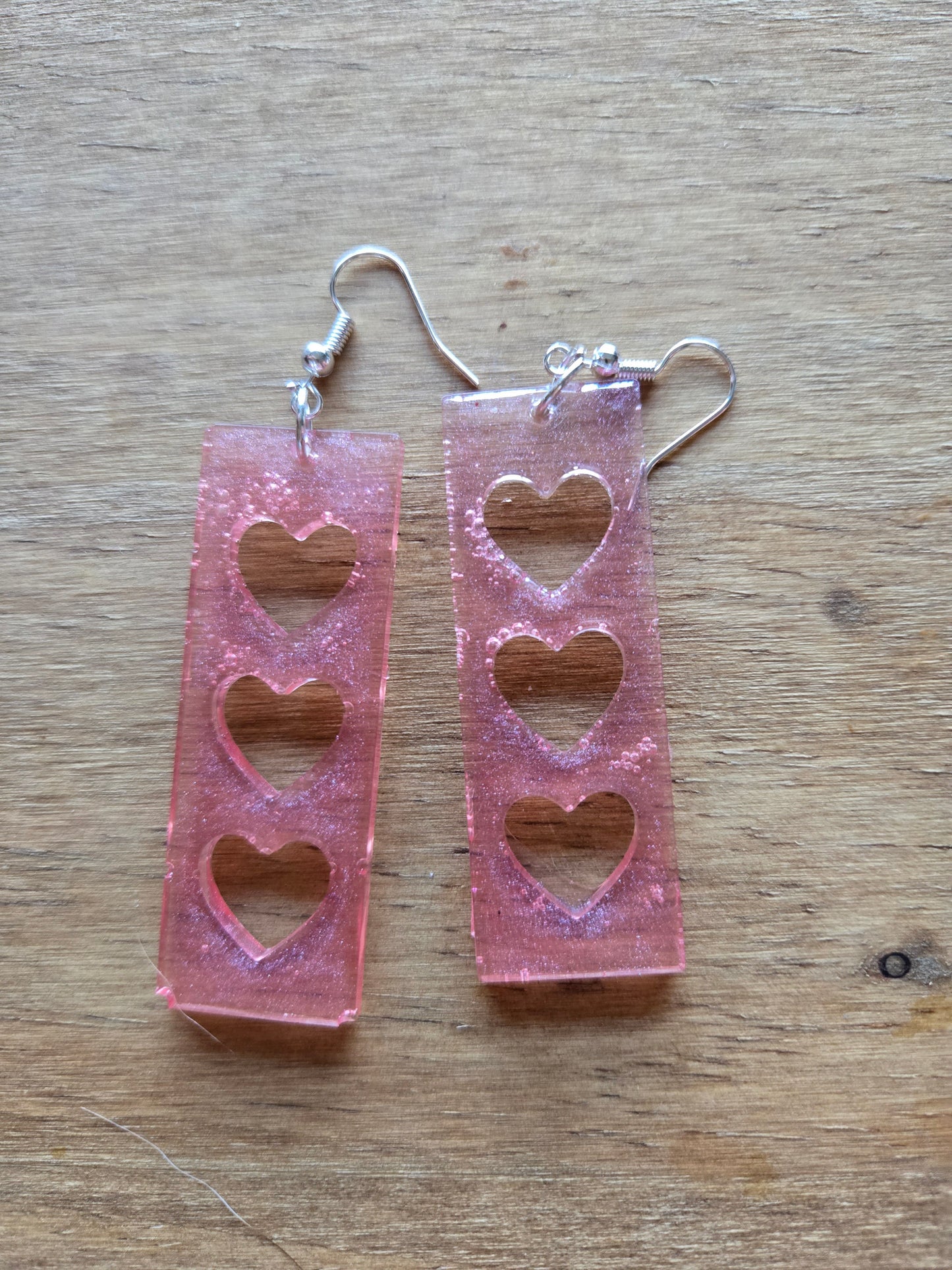 Open hearts earrings